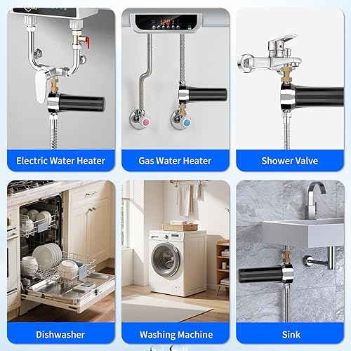 Miniatura 6 de Lifefilter Sistema de filtro de cabezal de ducha de carbono PRO para agua dura, certificado NSF, elimina cloro, metales pesados y más, mejora la