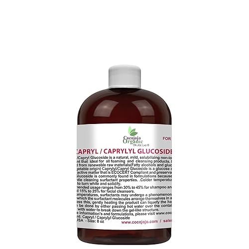 Capryl Glucósido Surfactante líquido  Caprylyl Natural, derivado de plantas  Para formulaciones de cuidado de la piel DIY  Geles de ducha, espuma,