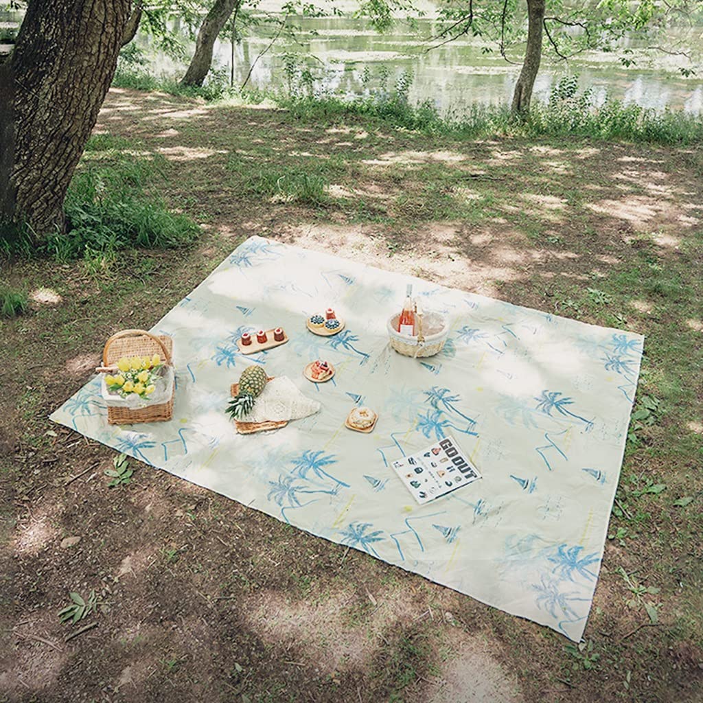 Outdoor Camping Teppich für Zelt, Outdoor wasserdichte Faltbare Strandmatte Sandfreie Sommerausflug Picknickmatte for Picknick Camping Strand Wandern