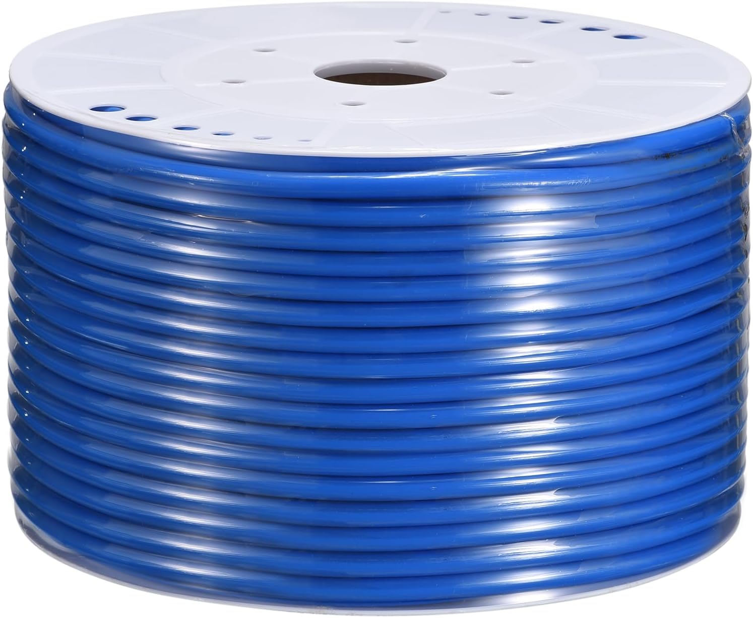MECCANIXITY Pneumatic Tubing Pipe, 10mmx6.5mm 295ft 90 Meters PU Air Line Tubing Hose Tube Blue for Fluid Transfer Air Compressor