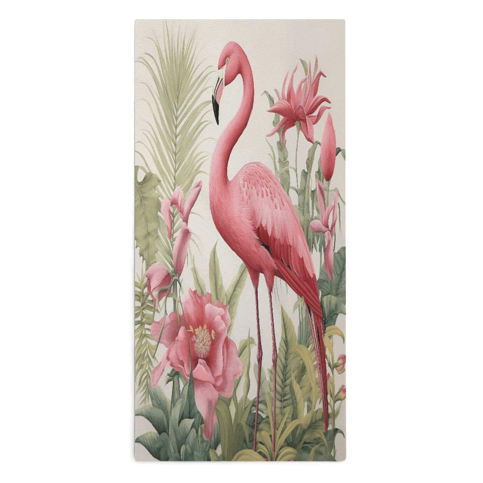 VstaDank Flamingo and Leaves Towel Quick Dry Absorbent Towels for Beach Thin Soft Lightweight Travel Bath Towel Sand Free Super Microfiber Face Towels for Sport Bath Adults