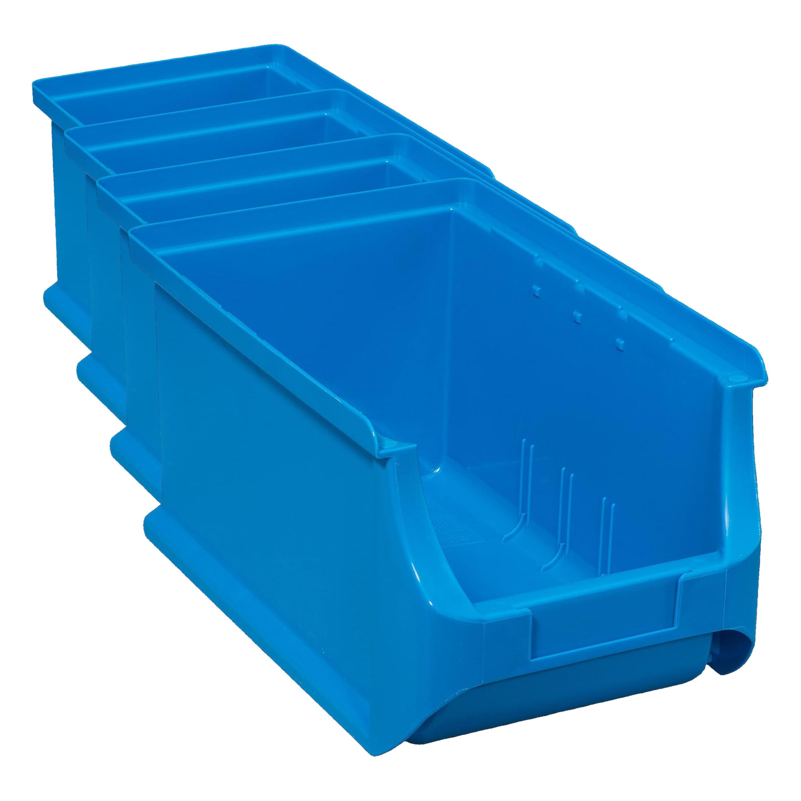 Allit 456208 Bac à bec, Taille 3, 235 x 150 x 125mm, Bleu (Lot de 4)