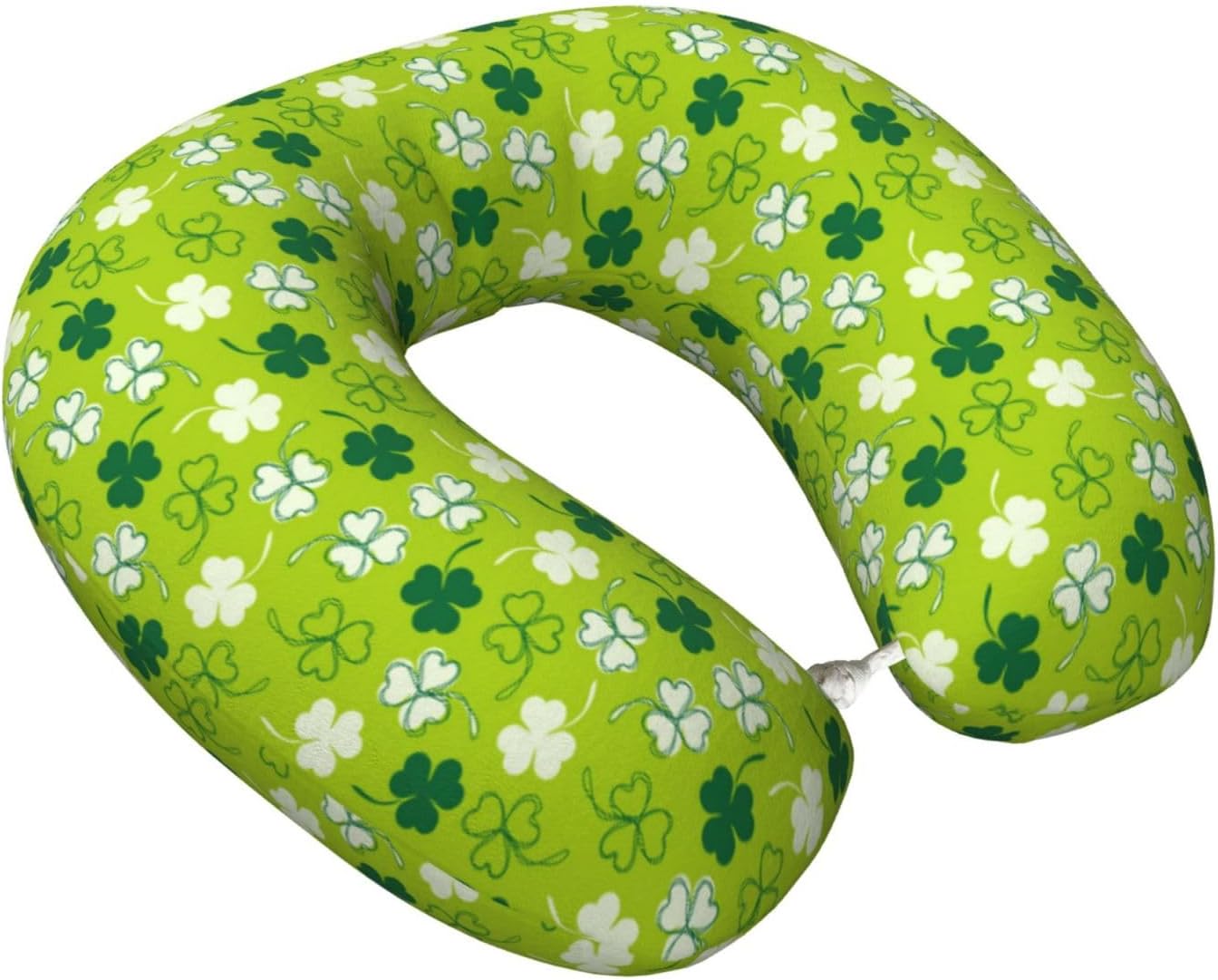 St Patrick’s Day Green Travel Pillow Memory Foam Neck Pillow, Travel Essentials Airplane Pillow, Neck Pillow for Traveling/Sleeping, Travel Accessories for Women Men