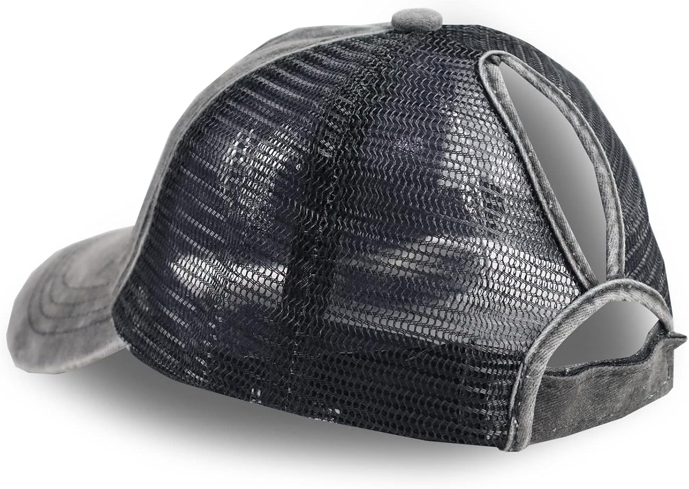 KKMKSHHG Toddler Ponytail Baseball Hat, Kids Girls Distressed Washed Adjustable Caps for Children 3-10 Years Black : Clothing, Shoes & Jewelry