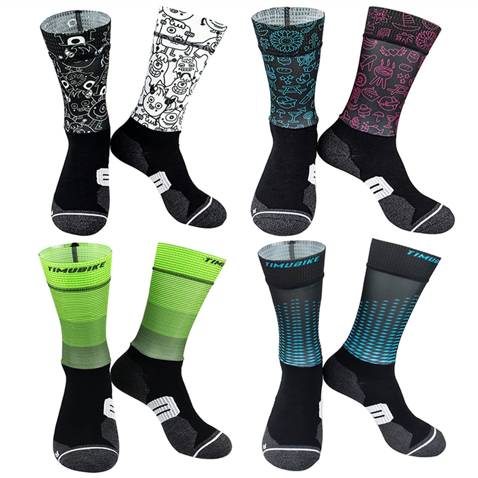 Antideslizante profesional calcetines de bicicleta de bicicleta de compresión de bicicleta calcetines deportivos hombres y mujeres calcetines deportivos calcetines de ciclismo de carreras calcetines d