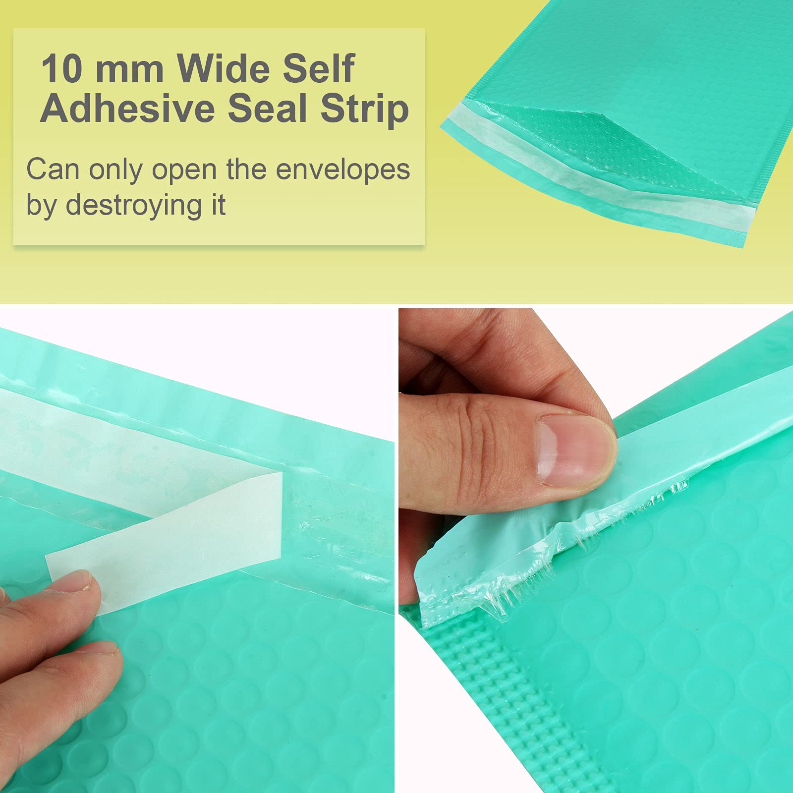 Sobres De Burbujas Negros Autoadhesivos - Pack De 60, Impermeables Y Resistentes Para Envíos