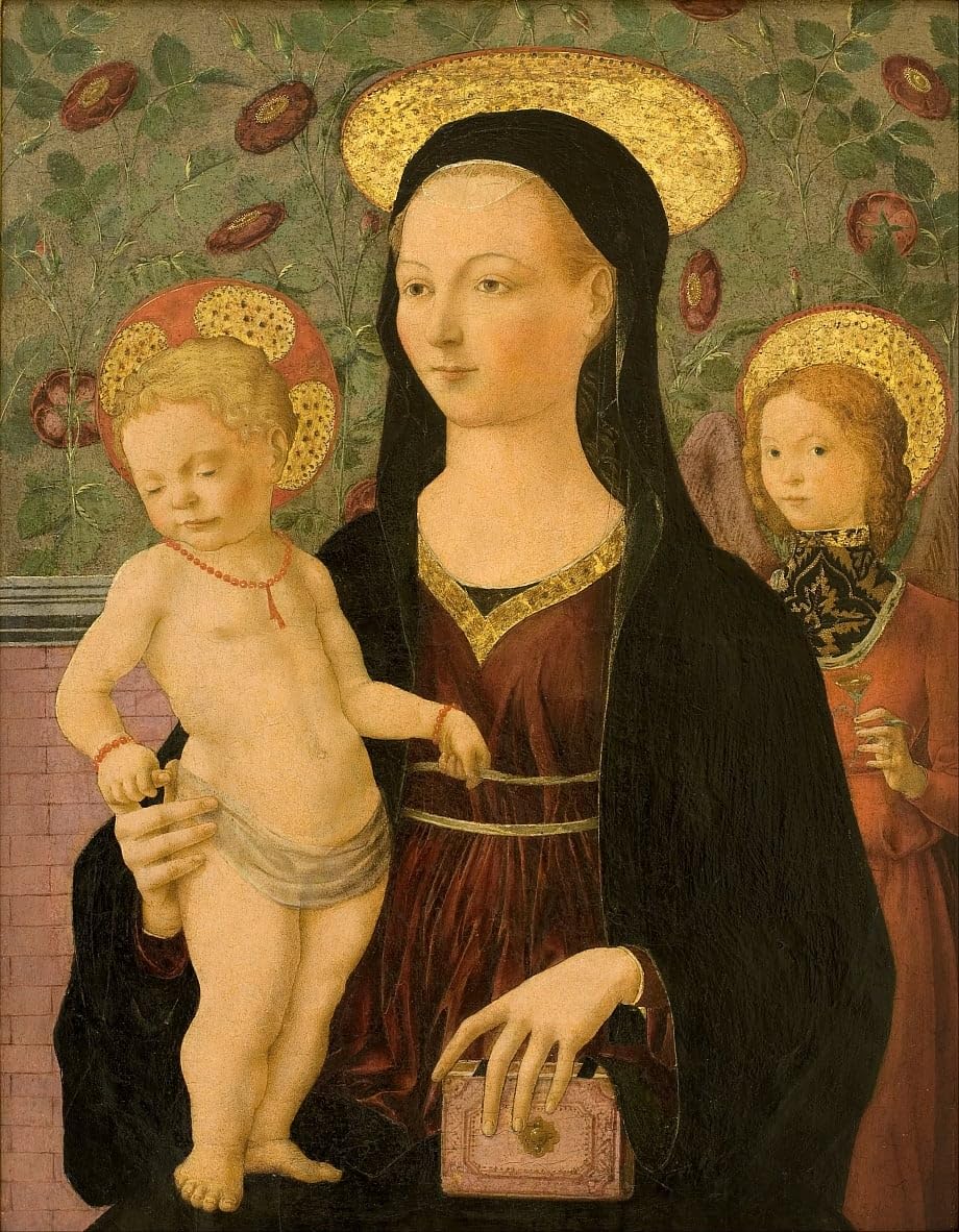 Tableau Vierge à l'enfant Francesco Del Cossa impression art mural
