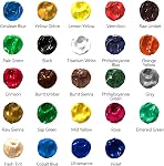 GOTIDEAL Acrylic Paint Set, 24 Colors/Tubes(23ml, 0.77 oz) Non Toxic Non Fading,Rich Pigments for Artist, Hobby Painters, Ideal for Canvas Wood Clay Fabric Ceramic Craft Supplies