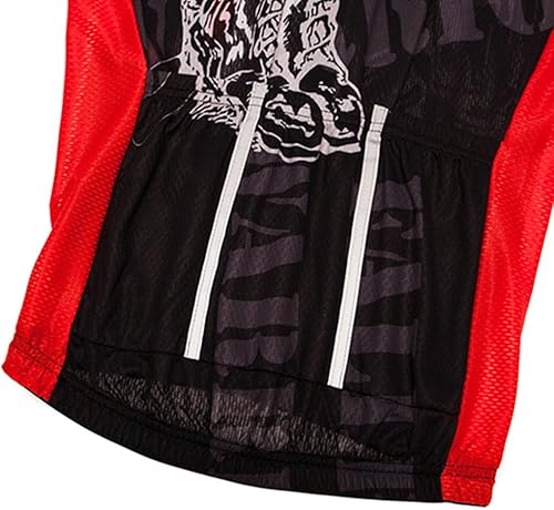 Miniatura 6 de Weimostar Camiseta de ciclismo de manga corta para hombre, transpirable, con bolsillos