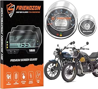 FriendZon 9H Screen Guard Protector For Royal Enfield Meteor 350 / Scram 411 / Hunter 350 || Instrument Cluster Protector...