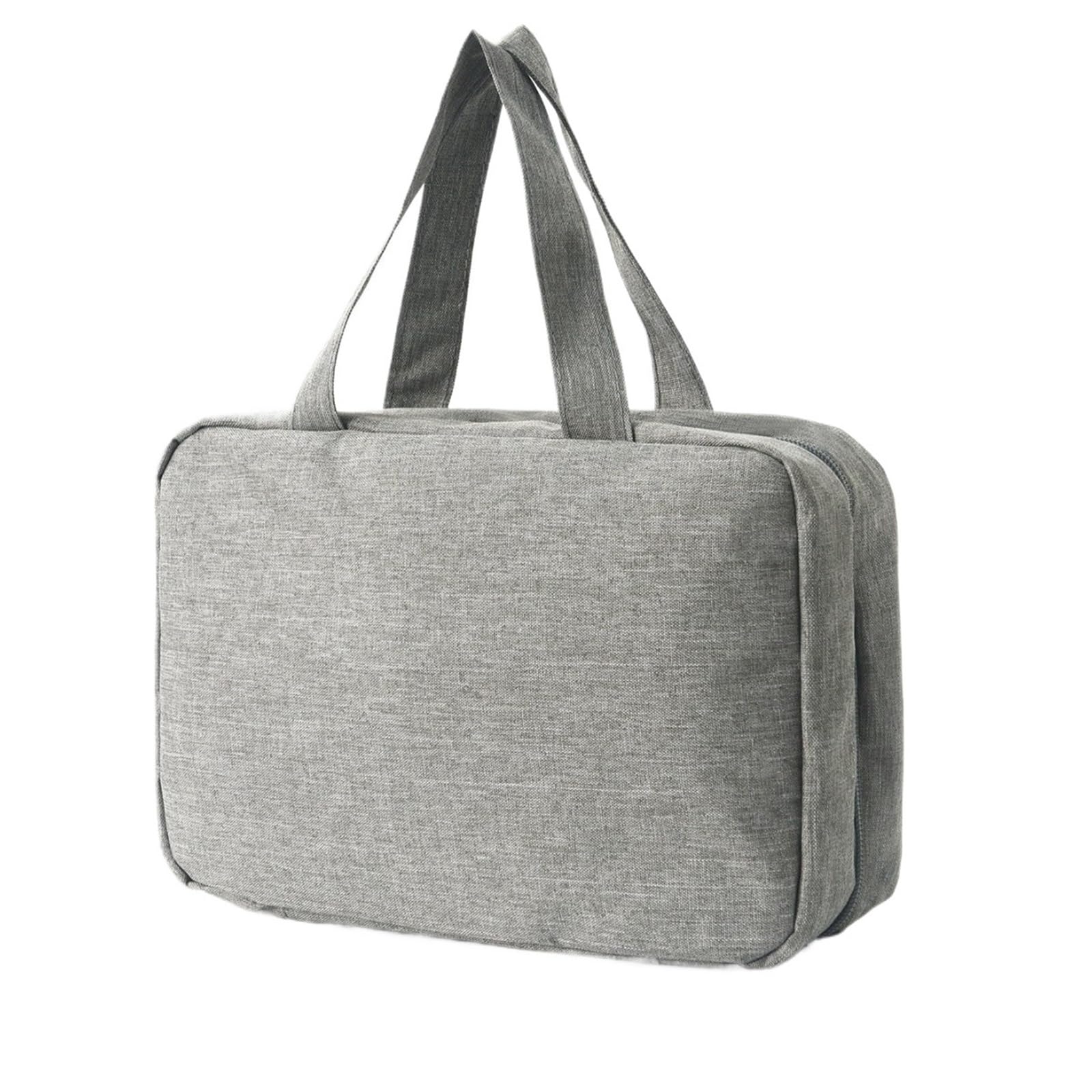 1Pcs Dry and Wet Separation Can Hang Multi-Color Storage Toiletries and Cosmetics Portable,Travel Bags(Gray)