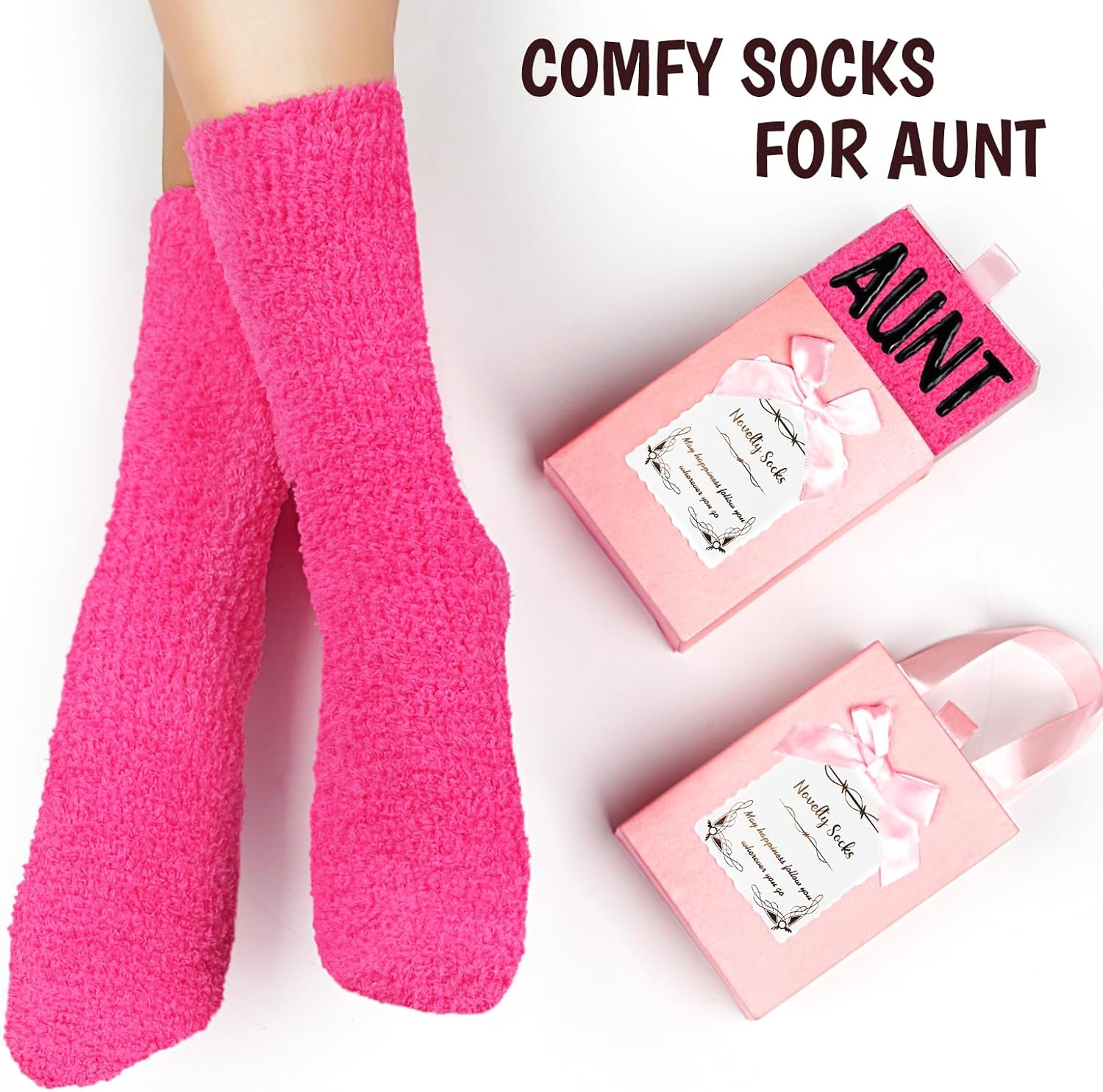Veachog Funny Novelty Socks Gifts for Mom Grandma Nana Wife Aunt Daughter Sister Nurse Boss Mama Bear Dog Cat Mom Socks Fuzzy - Image 5
