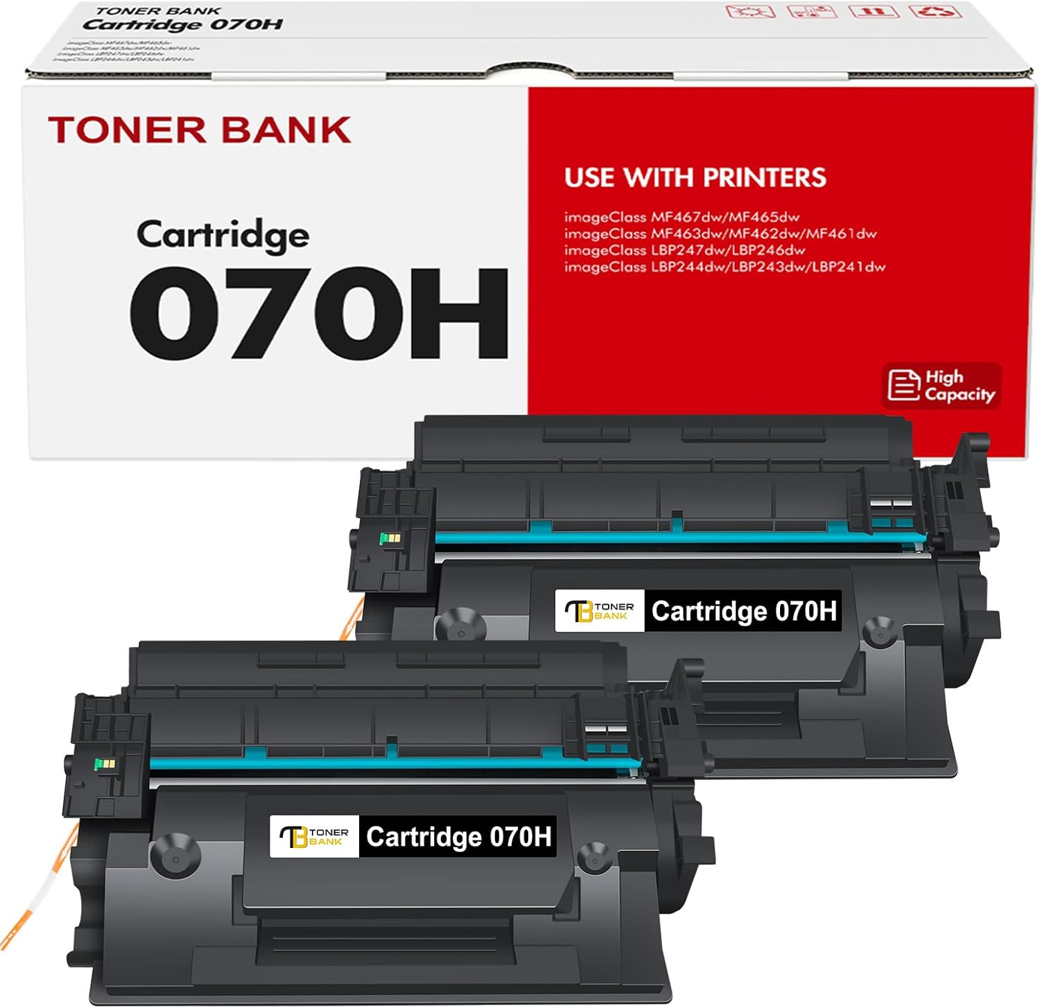 070H 070 black toner cartridge*2