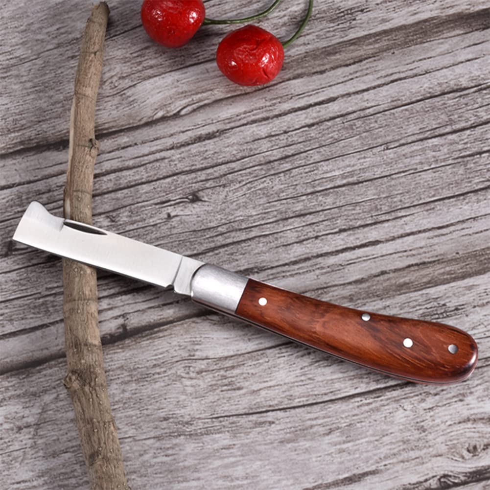 Coltello Da Innesto Pieghevole in Acciaio Inossidabile - Cesoia Da Giardino per Taglio Piante