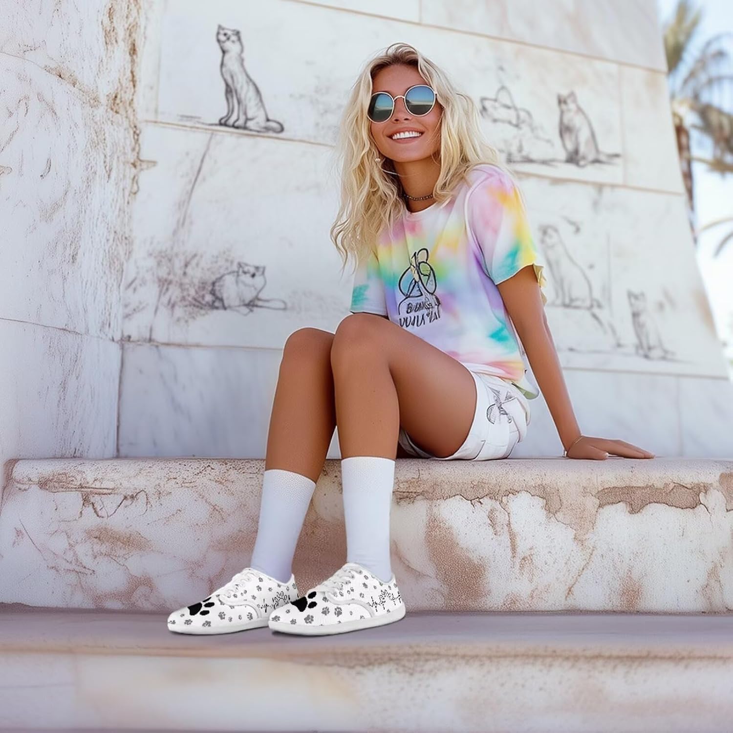 Women Zero Drop Casual Shoes Breathable Fashion Barefoot Walking Shoe Footwear Lace Up Zero Drop