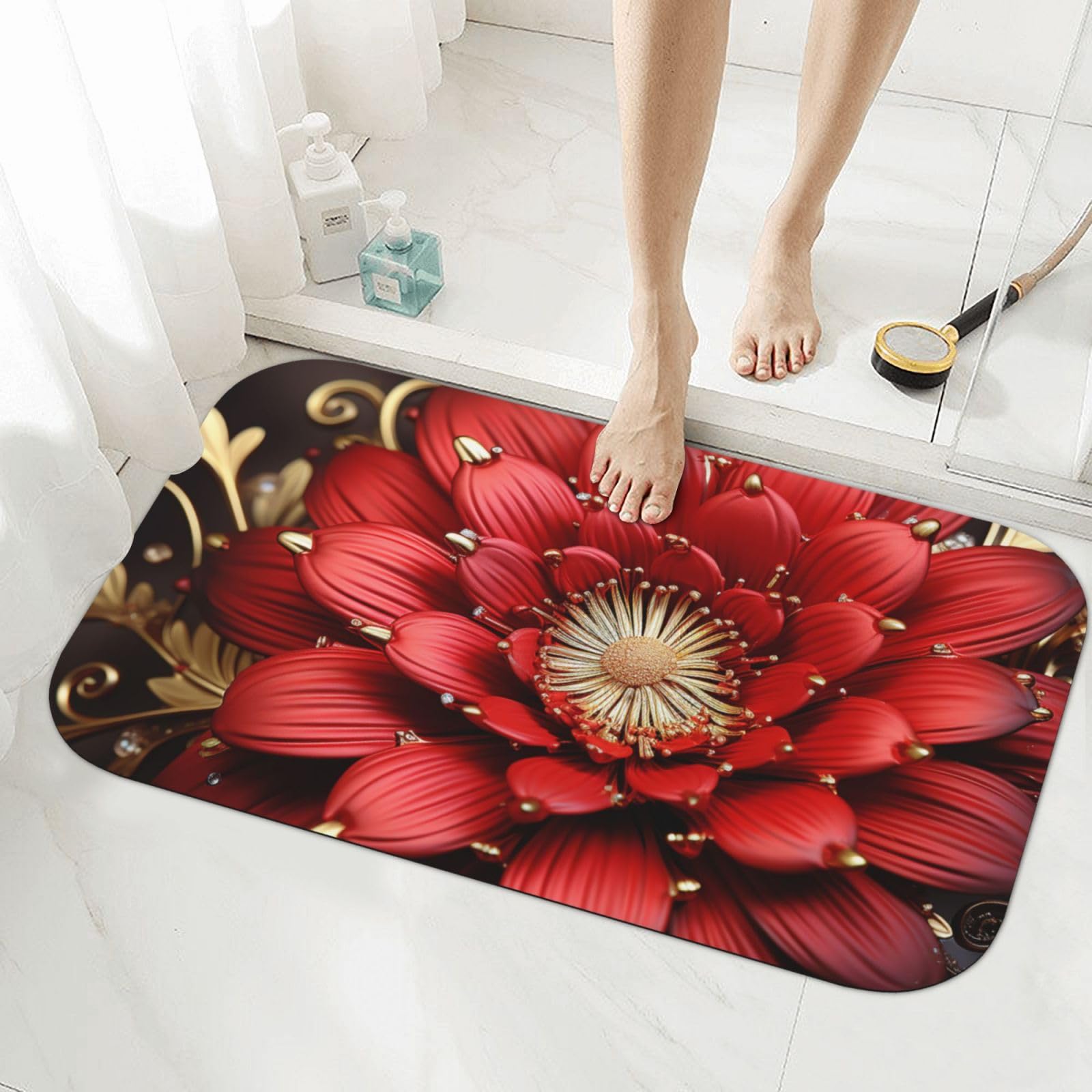 Tapis de sol de salle de bain en diatomite anti-humidité pour éviter les flaques
