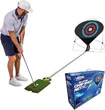 Perfect Practice Chip Shot Perfect Practice Golf Chip Shot - Auto Return Chipping Net, Indoor & Outdoor Practice, with Grass Mat and Ball Tray - Golf Training Aid for Home, Office, Backyard