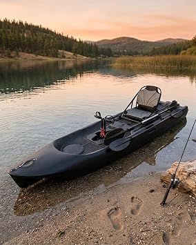 Sup Pro Tek Kişilik Pedallı Balıkçı Kanosu Siyah