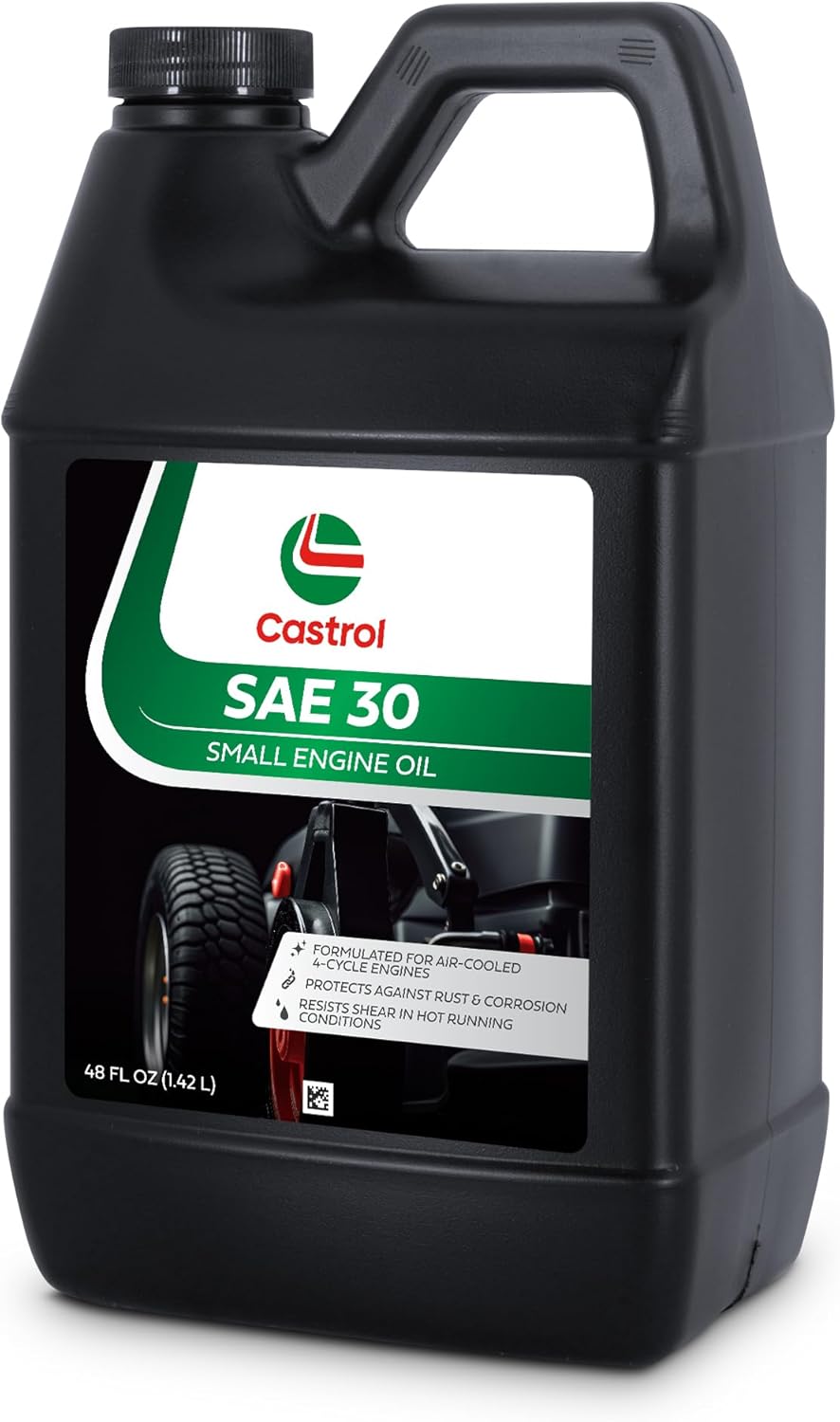 Castrol SAE 30 Small Engine Oil For 4-Cycle Engines – Protects Against Rust & Corrosion – Formulated For Air-Cooled Engines (1 48 fl oz Bottle)