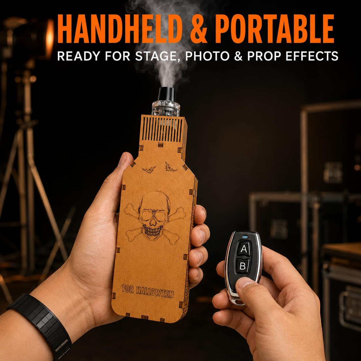 Single-Head Mini Fog Machine with Wireless Remote and Type-C Charging image 2