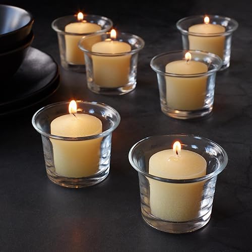 Miniatura 10 de Vela votiva Royal Imports de cera blanca sin aroma caja de 72 unidades para bodas cumpleaños vacaciones y decoración del hogar