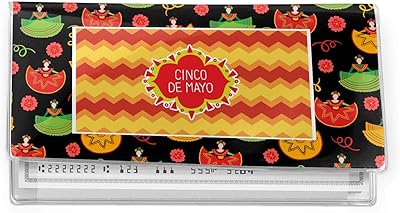 Cinco De Mayo Vinyl Checkbook Cover (Personalized)