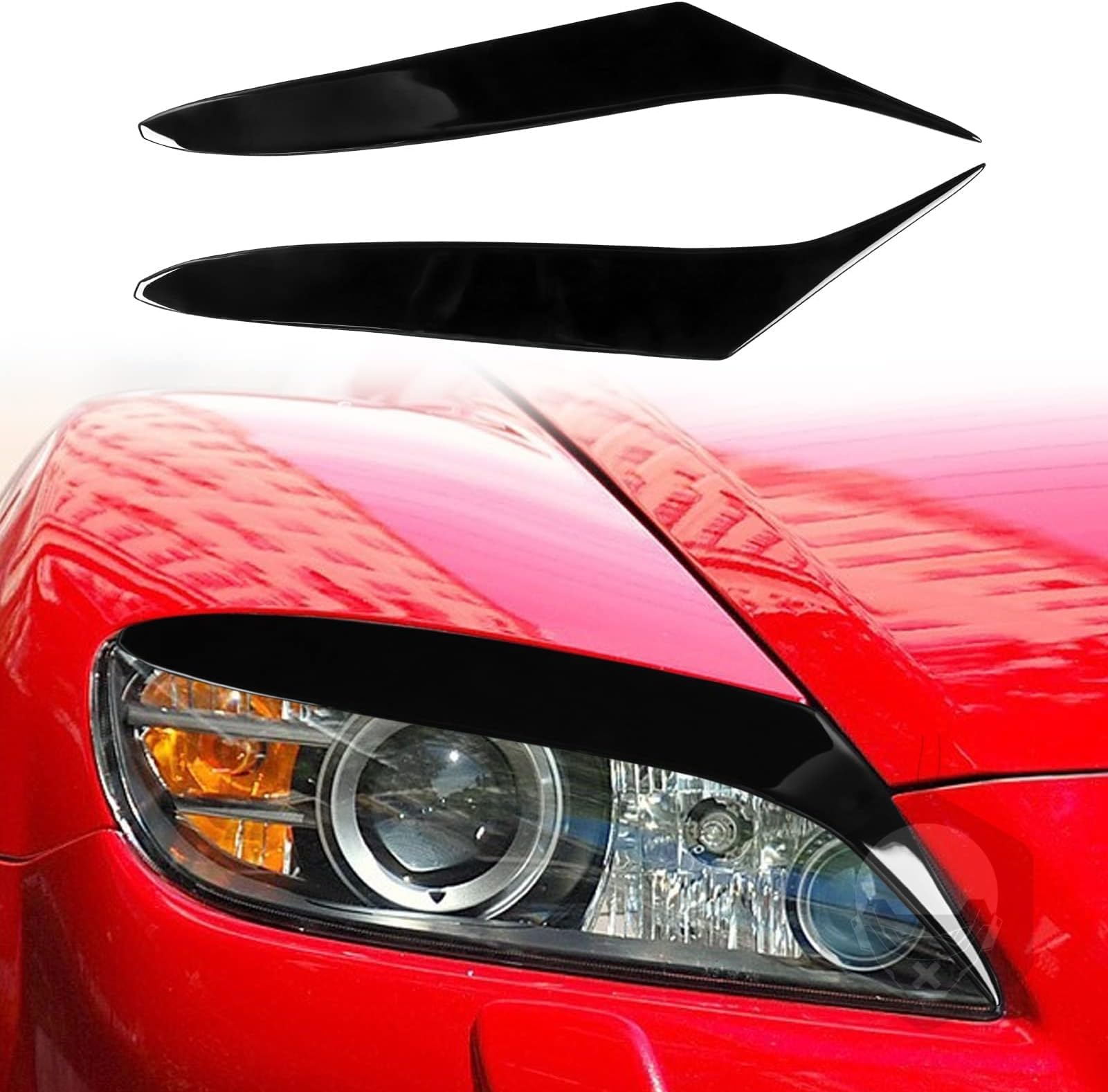Car Headlight Eyebrow For Mazda RX8 2004 2005 2006 2007 2008,Eyebrows Cover Trim Stickers,Sticker Eyelid,Auto Vehicle Remodeling,Car Styling