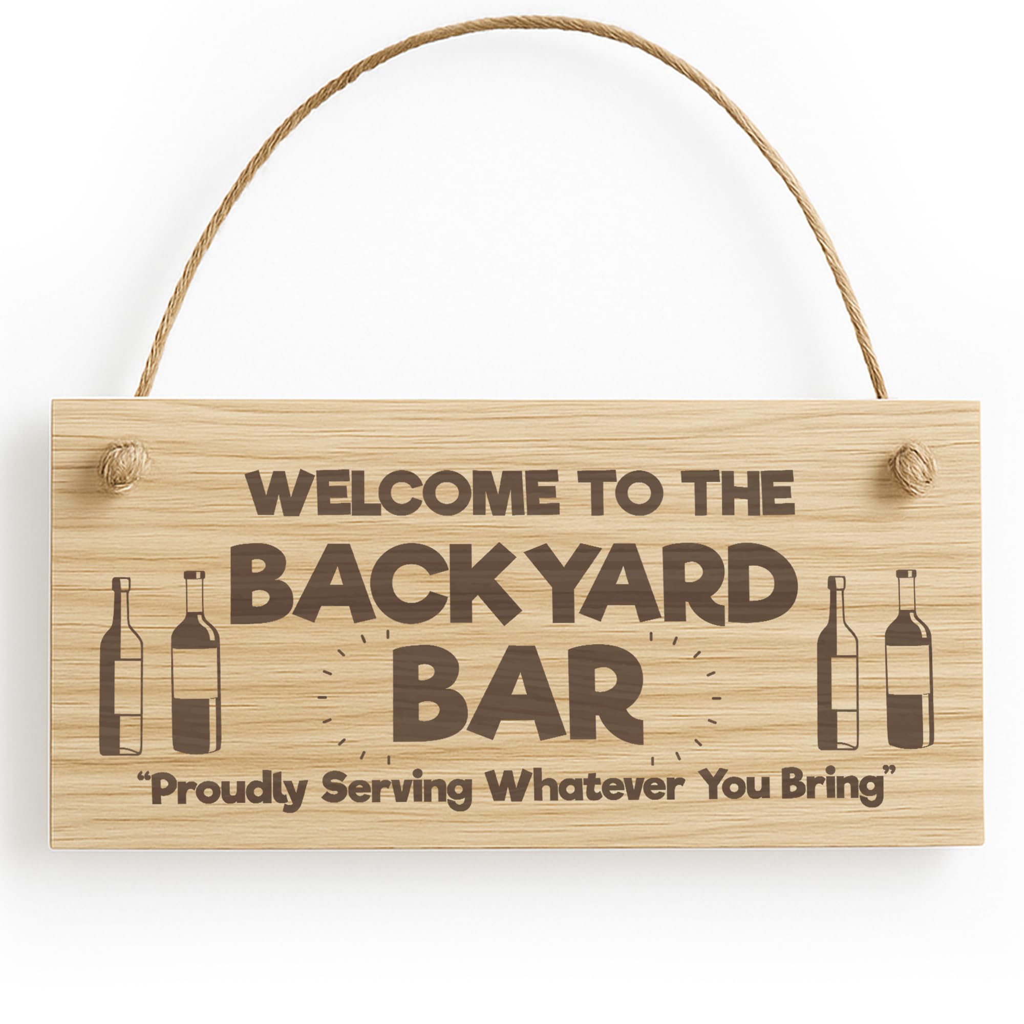 Red Ocean Bar Signs For Home Bar Engraved Sign BACKYARD BAR Bar Signs For Outside Garden Signs And Plaques Mum Dad Auntie Uncle Gifts