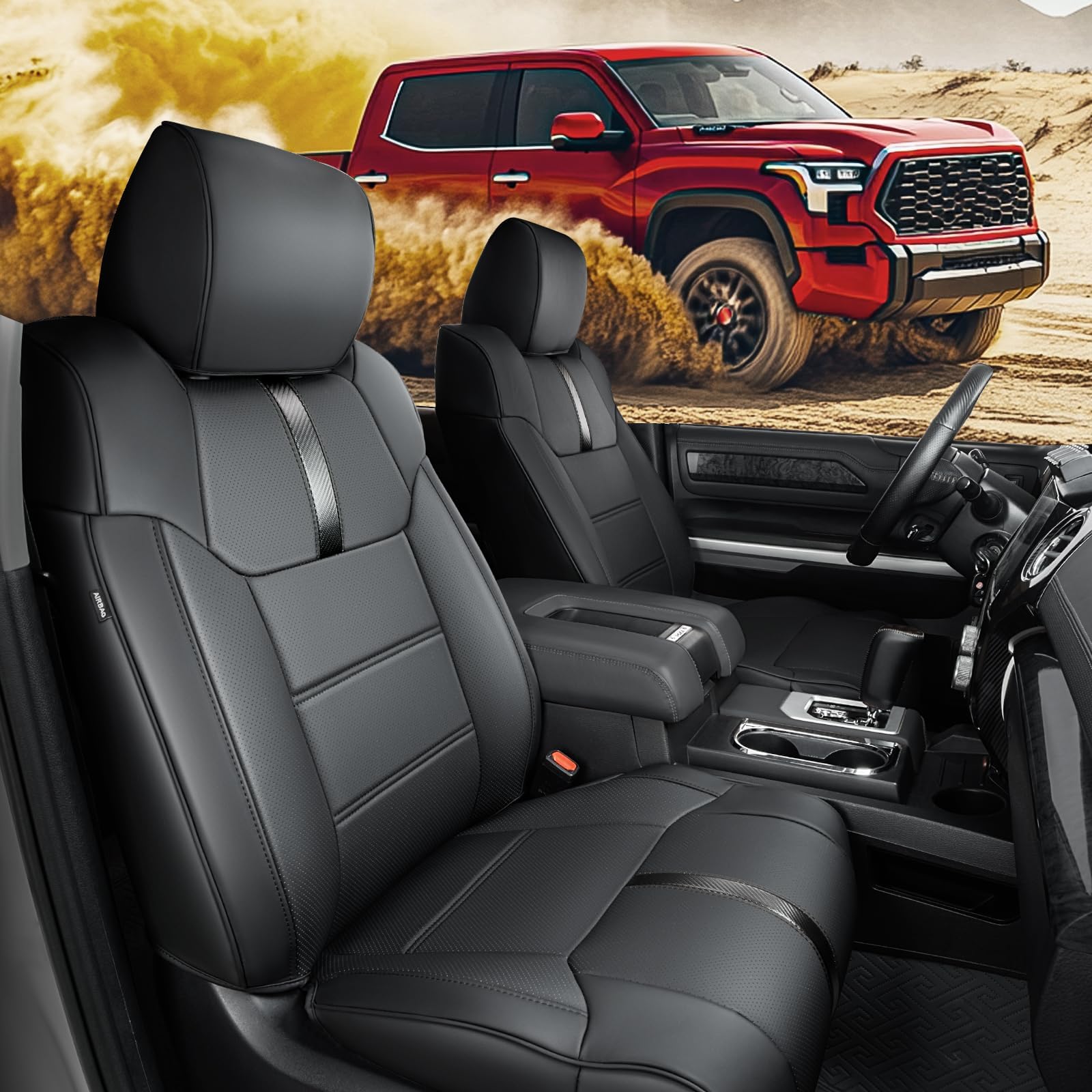 Amazon.com: Super Cover for Toyota Tundra Seat Covers 2014-2021 ...