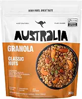 Hart's Natural Granola Australia Classic Nuts | Granola Sem Glúten, Sem Lactose, Vegano | 100% Natural | Alto em Fibras | Snack Saudável | 300g
