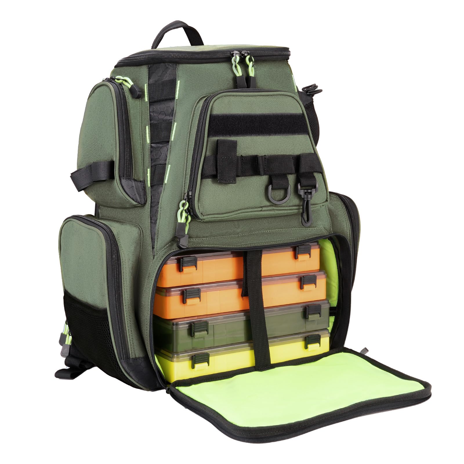 Seaknight Bolsa de Pesca SK004 Mochila Multifuncional Impermeable con Caja de señuelos Mochila de Almacenamiento para Acampar al Aire Libre Senderismo