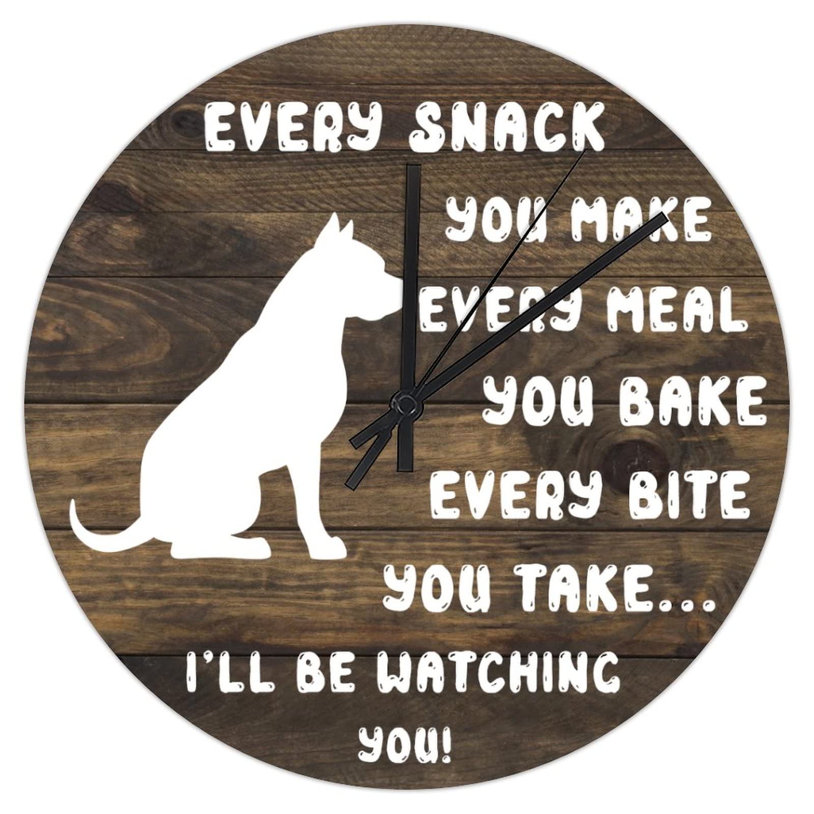 Horloge murale silencieuse dogue allemand sans tic-tac pour mur de chambre
