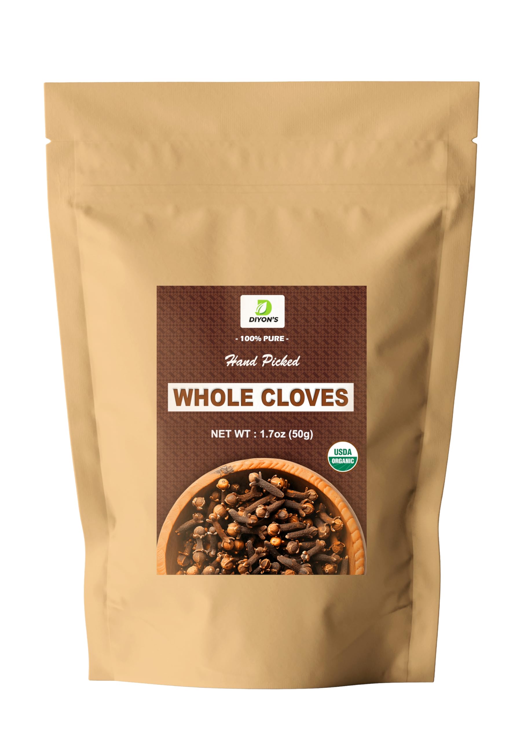 Amazon.com : Organic Whole Cloves 1.7 oz, (stand up resealable