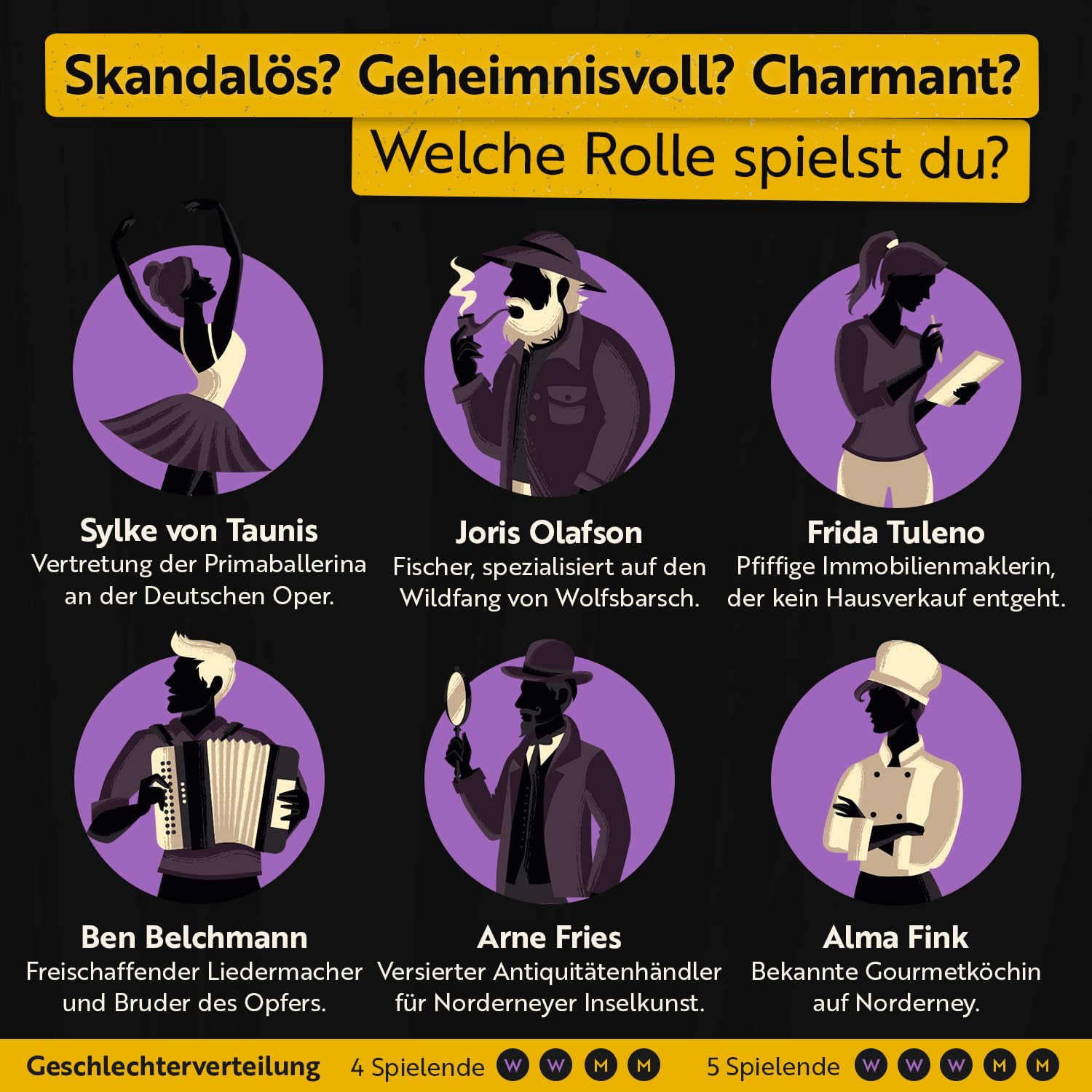 Gourmet Criminelle® Krimidinner für zuhause I 4-6 Personen I Mysteriöser Mordfall Blutsand am Nordseestrand für Deine Crime Dinner Party I Spannendes Krimi Dinner Spiel ab 16 Jahren I 4-6 Spieler