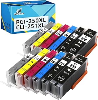 PGI-250XL CLI-251XL Ink Cartridge Replacement for Canon PGI250XL CLI251XL 250XL 251XL for Pixma MX922 MG7520 MG7120 MG5420