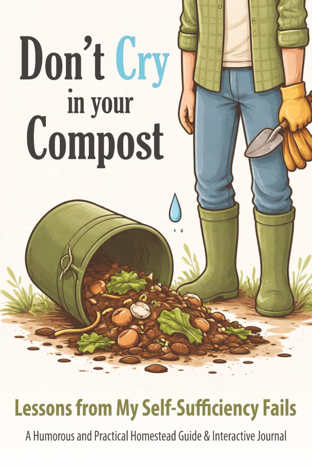 Don’t Cry In Your Compost: Lessons from My Self-Sufficiency Fails • A Humorous and Practical Homestead Guide with Gardening, Chickens, Power, Water ... Guided Journaling (Don’t Cry In Your… Series)