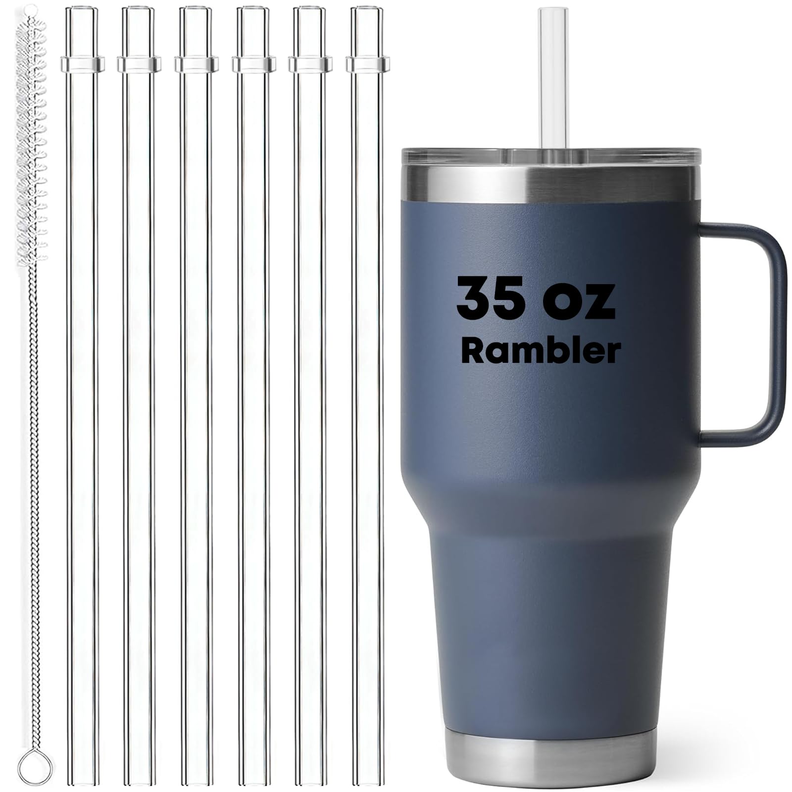 Amazon.com: ALINK Reusable Straws for Yeti Rambler 35 oz 26 oz