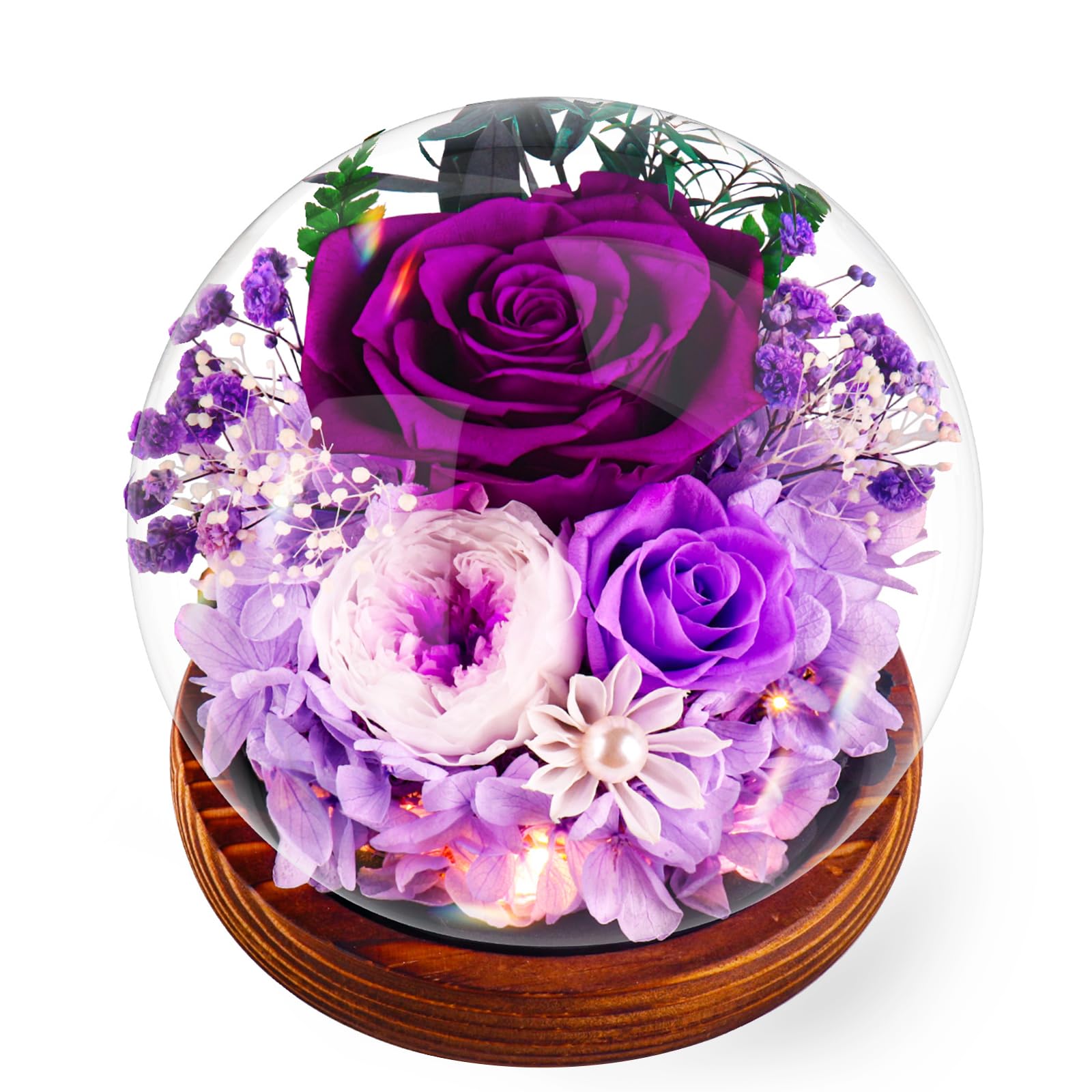Coperta Floreale Wesan Viola 127x152 Cm - Morbida E Peluche, Regalo Perfetto Per Mamma E Ragazze