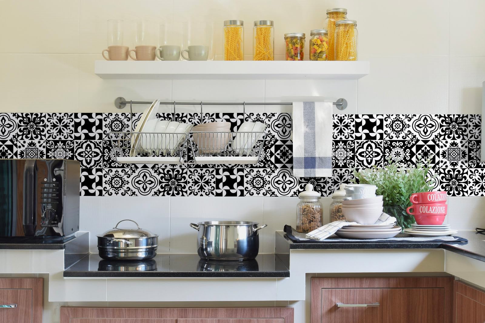 Adesivi Per Piastrelle Workid - 24 Pezzi 15x15 Cm Per Bagno E Cucina In PVC - Foto 9