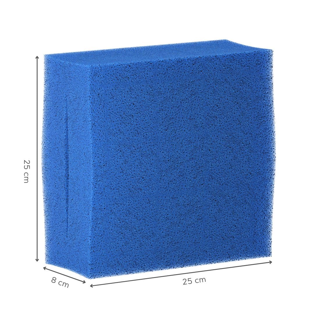 3 x filtros de Esponja de Repuesto para Oase Biotec 5 (2 x 10 ppi + 1 x Fino 30 ppi) | Set 2 x Azul 1 x Rojo