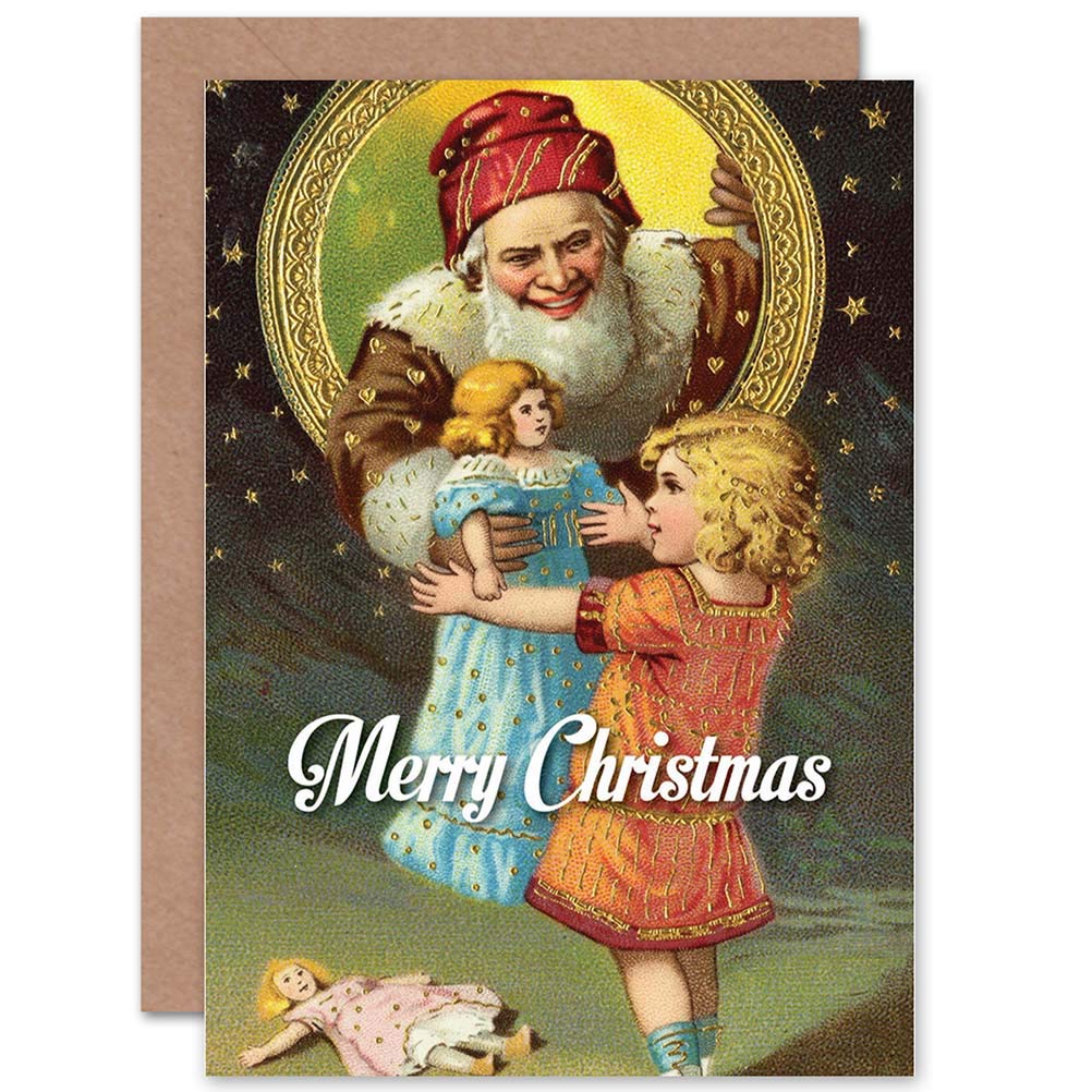 Wee Blue Coo CARD CHRISTMAS XMAS MERRY SANTA CLAUS GIFT PRESENT GIFT