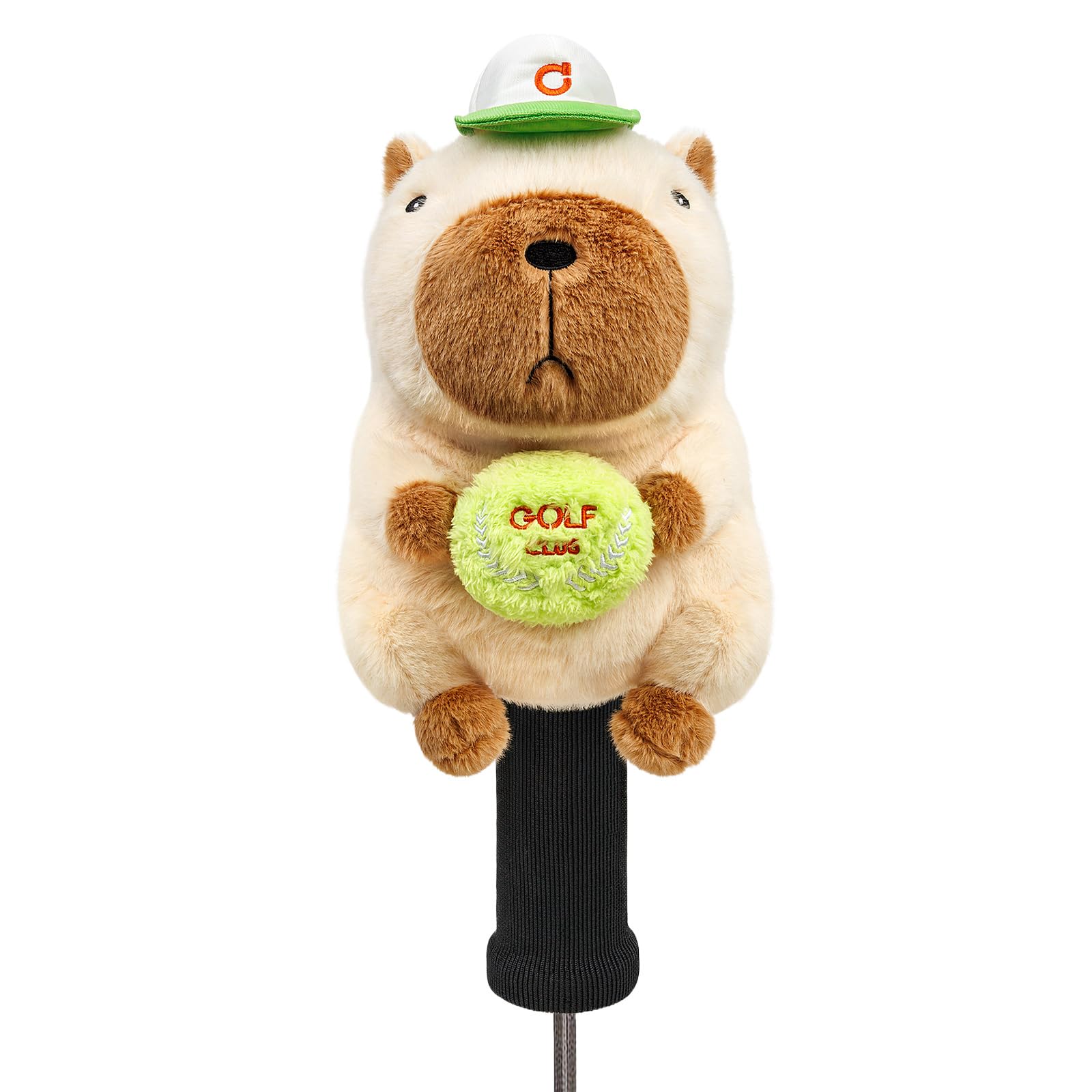 Golf Head Cover - Capybara Cute Animals Lovely Cuddly Protect Golf Accessories Driver Headcover Funny - Fits Hybird/Fairway Clubs Golfer Gift for Men Kids Boys Girls（Hamburger）
