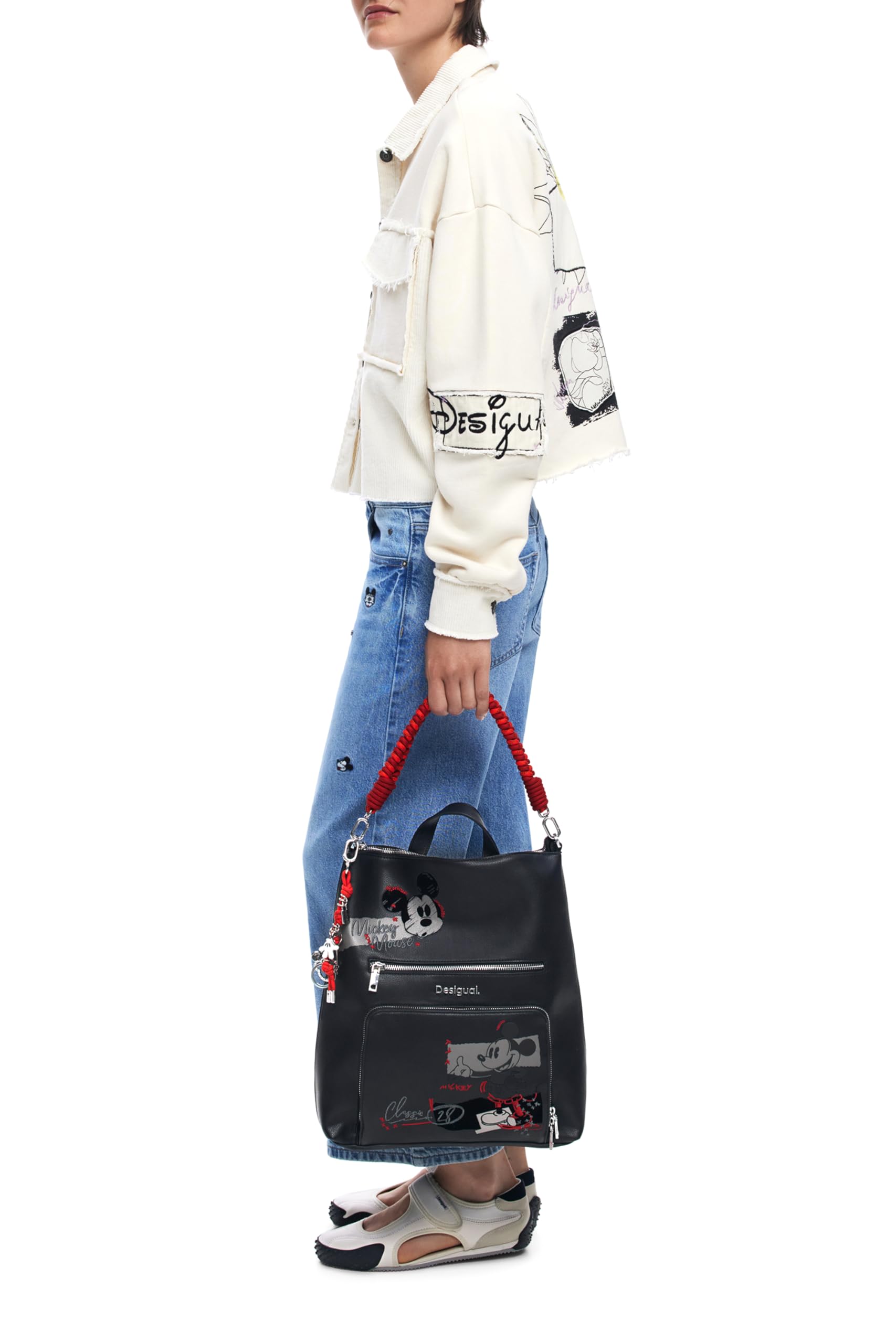 Desigual zaino per il tempo libero Mickey Rock Pretoria 2.0 Backpack Black nero