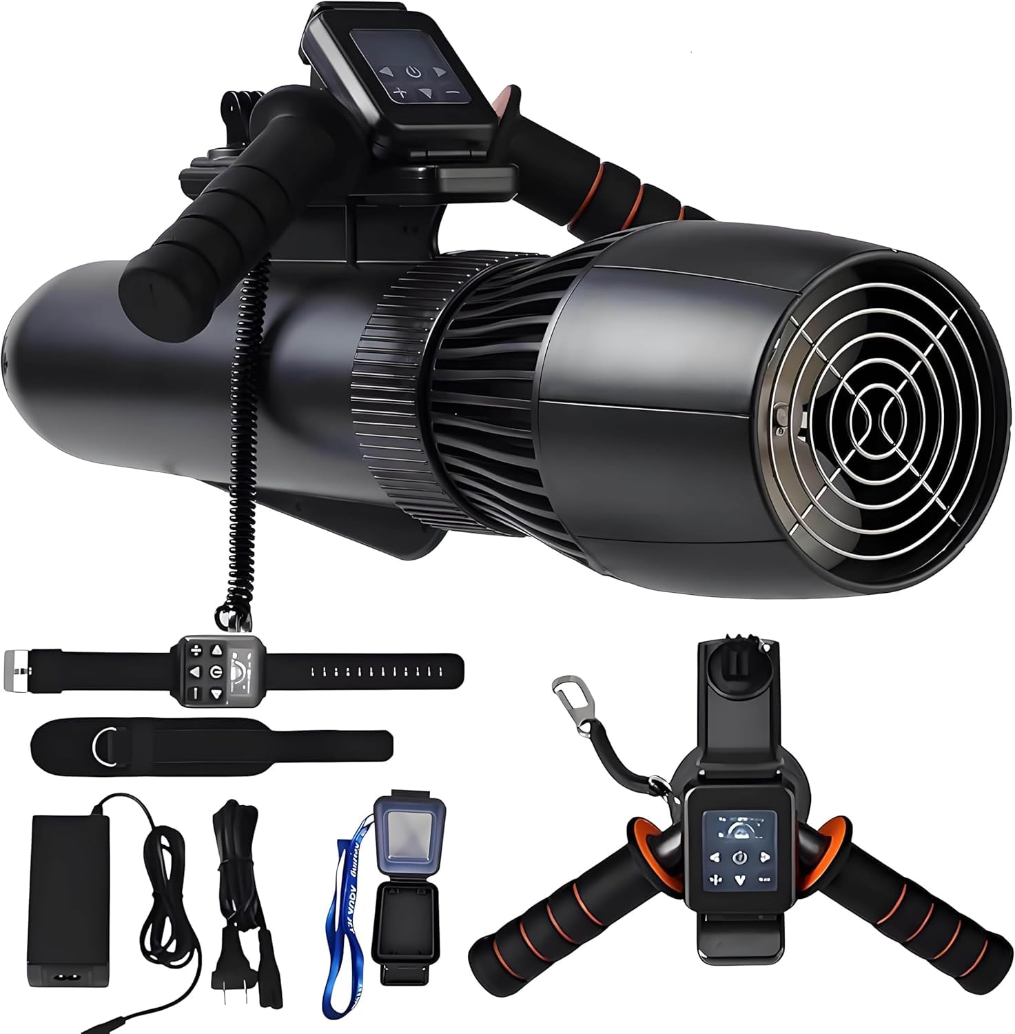 Submarine Scooter, Underwater Propeller Scooter, Water Sports Diving Scooter, 500W Brushless Motor, 40m Depth, Compact And Portable, For Adults Kids, Scuba Diving Snorkeling Sea Scooter 10000mah