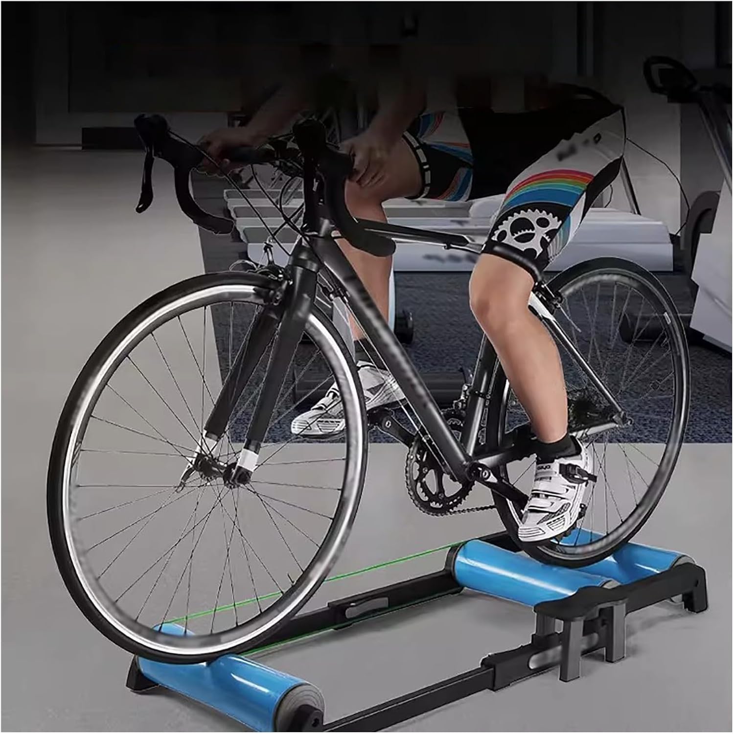 YXXSDP Bike Rollers Adjustable Bike Trainer Stand, Portable & Space-Saving, High-Performance Bicycle Roller for Training and Fitness
