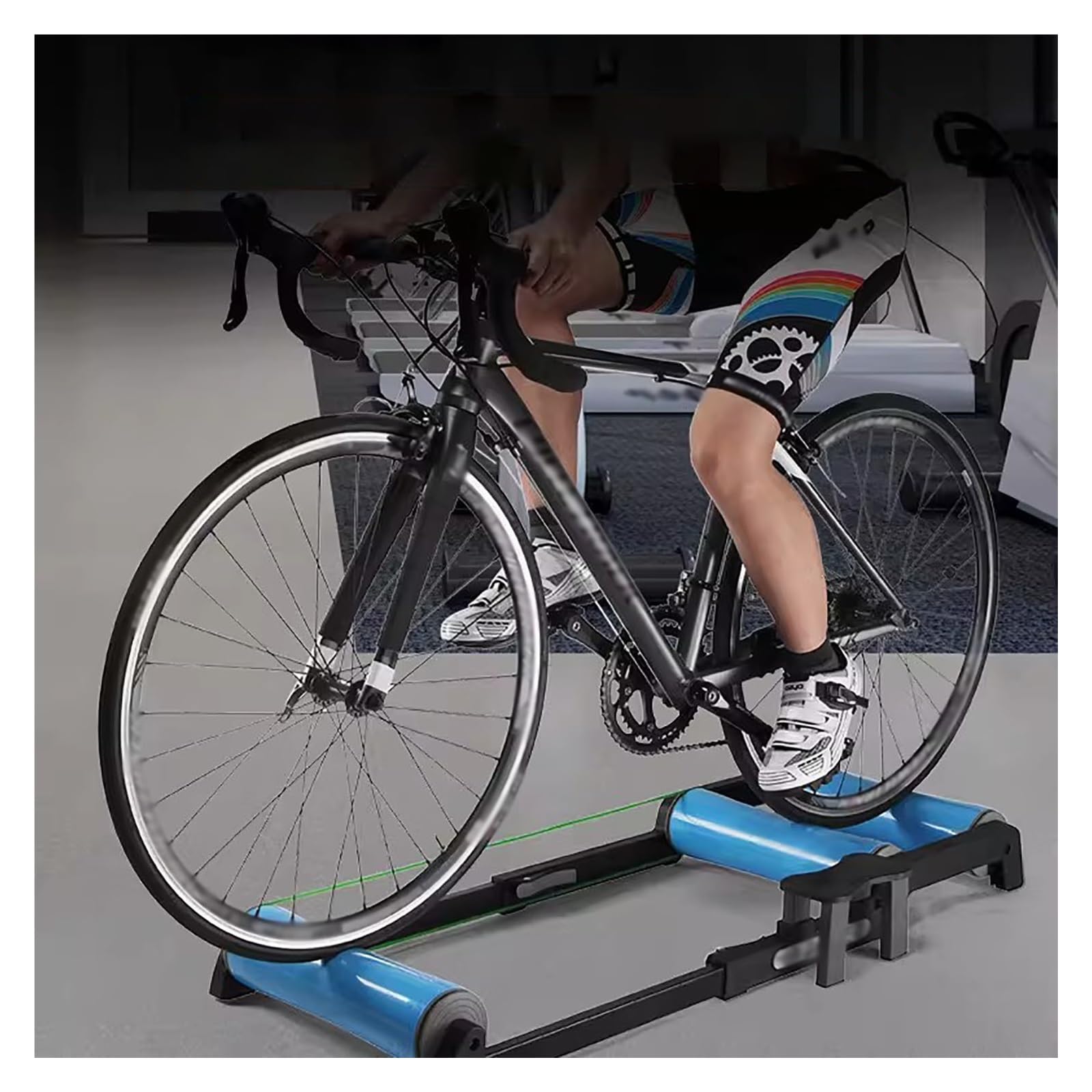 Supporto per bicicletta regolabile, portatile, salvaspazio, ad alte prestazioni, per allenamento e fitness