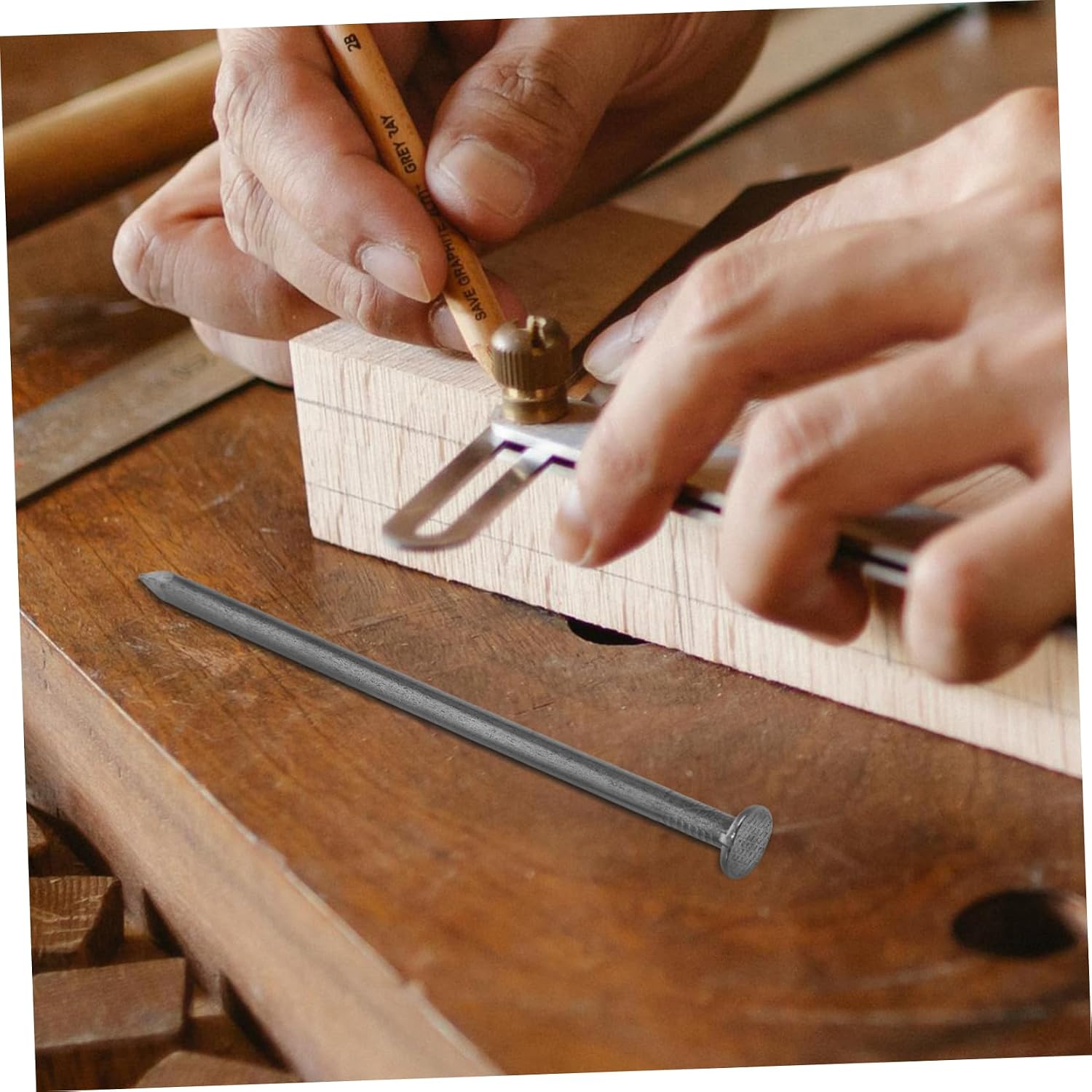 500g Assorted Hardware Nails Iron Nails for Wall Hangings Fencing DIY Professional Carpenters Landscape