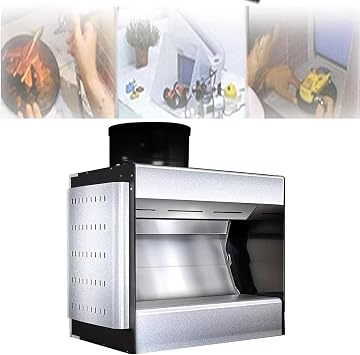 JOSBY Portable Craft Table Airbrush Booth, Airbrush Spray Booth with Waterfall, Airbrush Spray Booth Kit with Water Curtain Exhausting Air System, LED Lighting, for Model Cake Nail Art Pottery Crafts