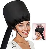 Komoko Hooded Hair Dryer Bonnet - Portable Adjustable Hood Dryer for Fast Drying, Deep Conditioning & Styling at Home or Travel