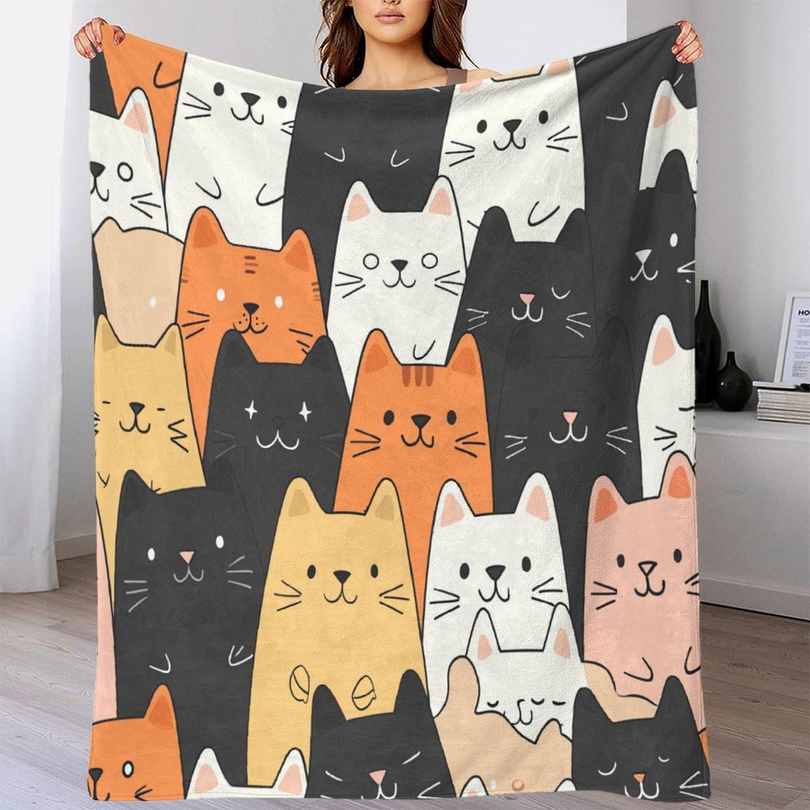 Coperta morbida in pile di flanella, ideale come regalo di compleanno per amici, familiari, regalo di Natale per amici e partner, coperta natalizia per divano e letto, 150 x 200 cm